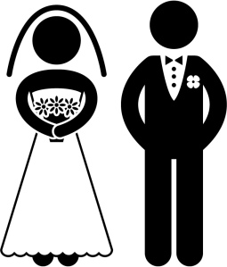 bride groom cartoon