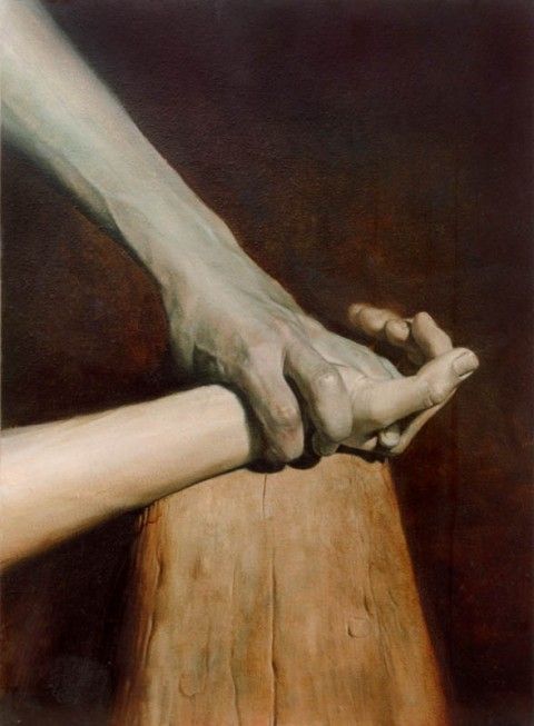 Adolf Lachman Crucifixion Nailing to the Cross 1998 detail